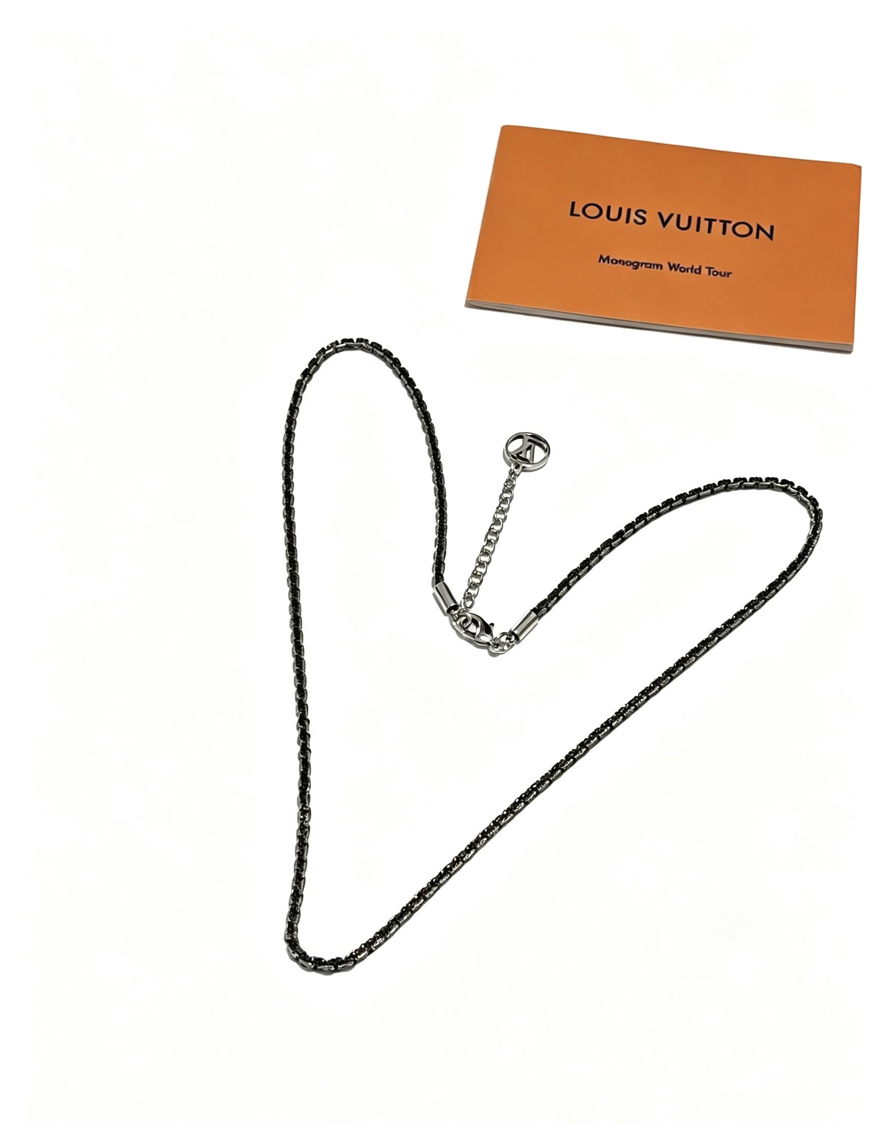 Louis Vuitton Black Beaded Necklace
